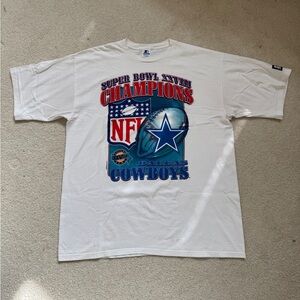 1994 Starter Dallas Cowboys Super Bowl XXVIII Champions Graphic Tee